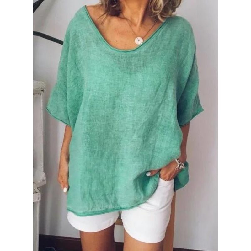 Women's Oversized Linen T-Shirt