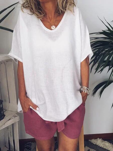 Women's Oversized Linen T-Shirt