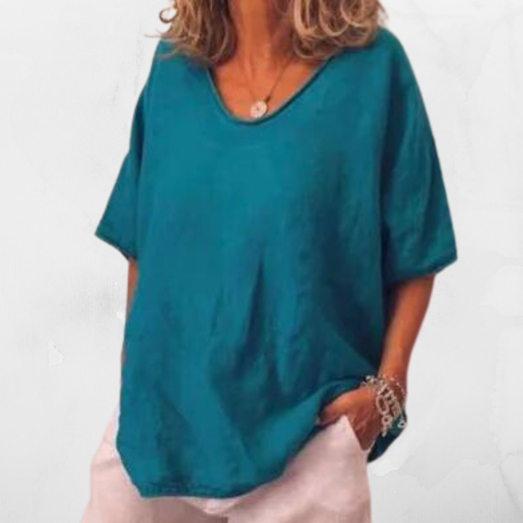Women's Oversized Linen T-Shirt