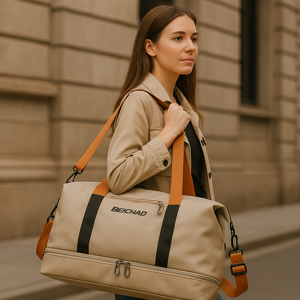 Women's Practical Oxford Fabric Tote Bag with Adjustable Shoulder Strap