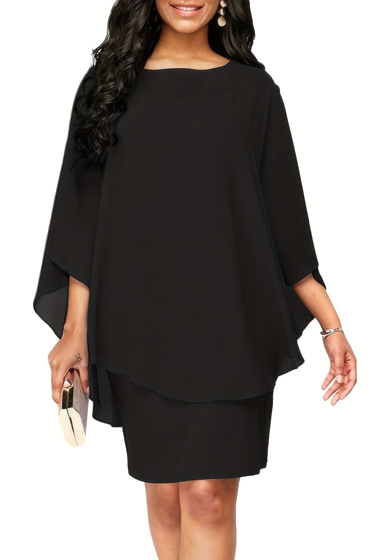 Women's Printed Relaxed Midi Dress