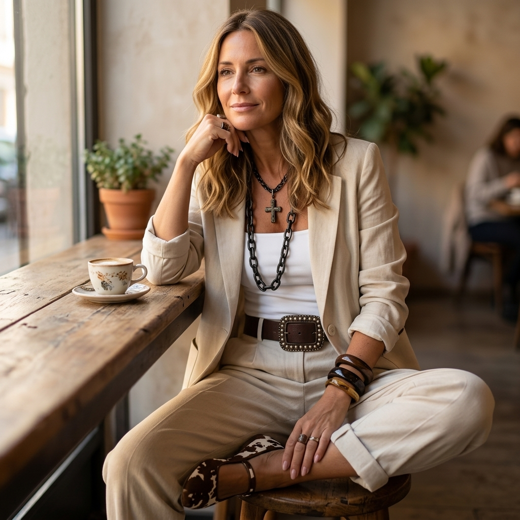 Women's Relaxed Blazer and Trouser Set