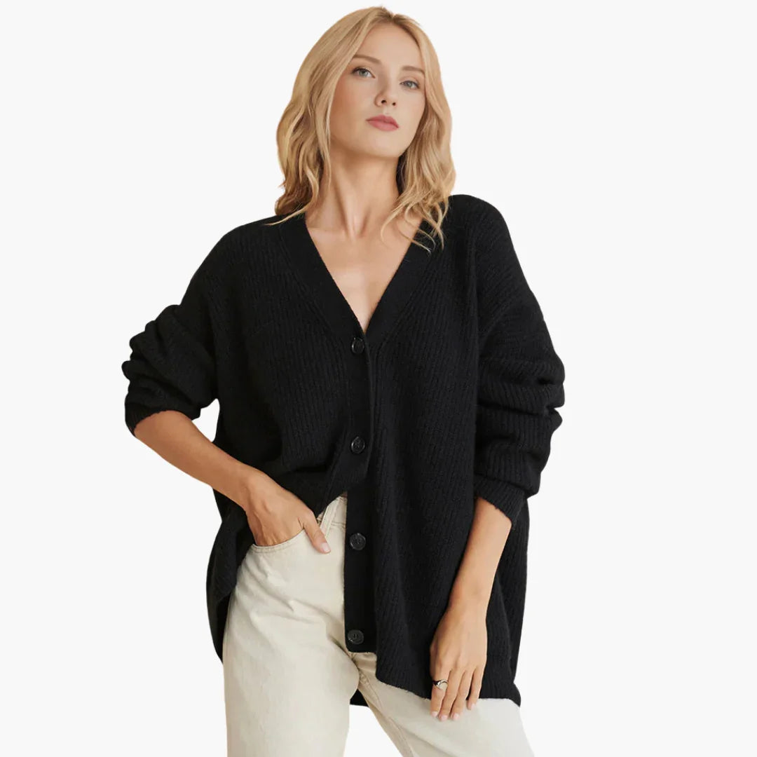 Women's Ribbed Knit Cardigan