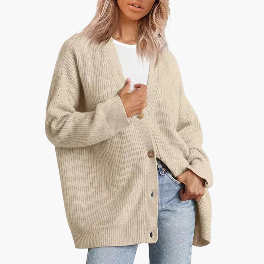 Women's Ribbed Knit Cardigan