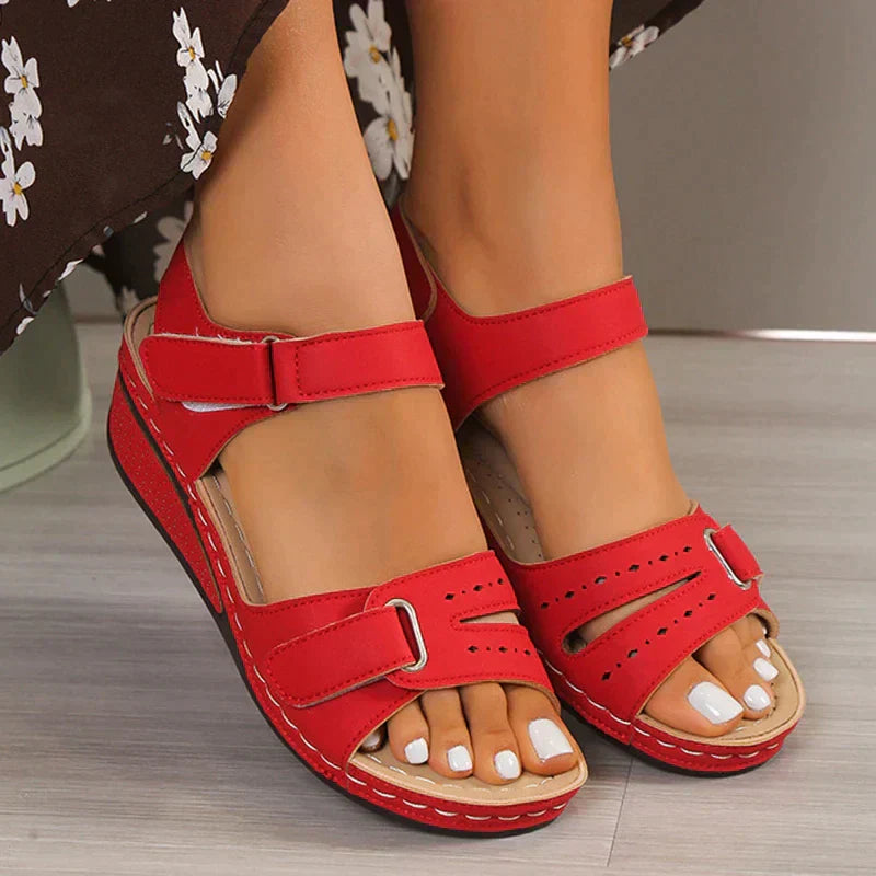 Women's Sandals with Elegant Gold Finish, Delicate Design & Luxurious Look