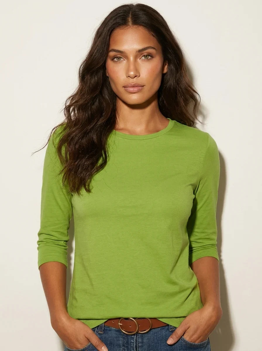 Women's 3/4-Sleeve Crewneck Top