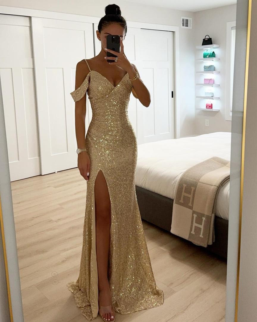 Women's Sparkling Evening Maxi Dress