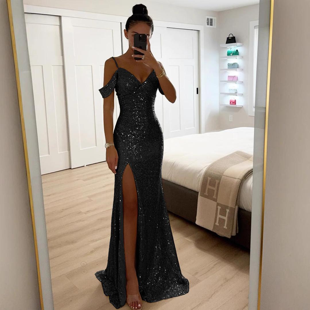 Women's Sparkling Evening Maxi Dress