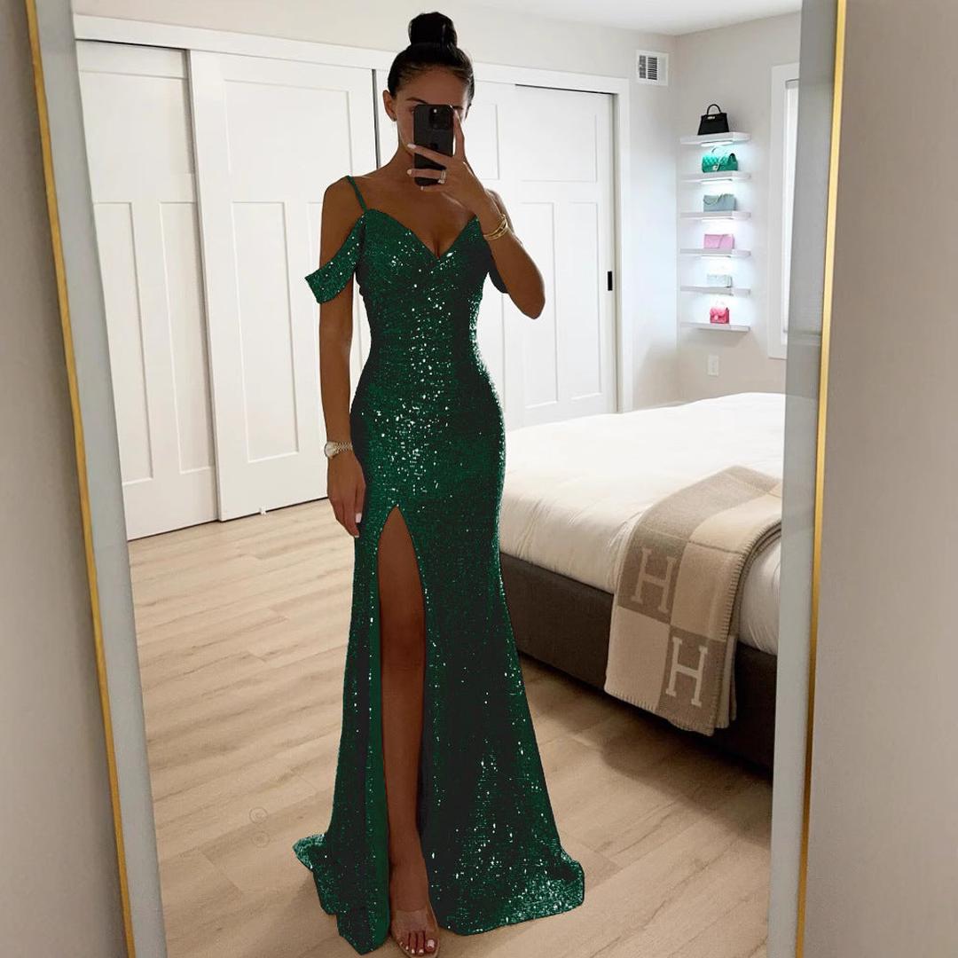 Women's Sparkling Evening Maxi Dress