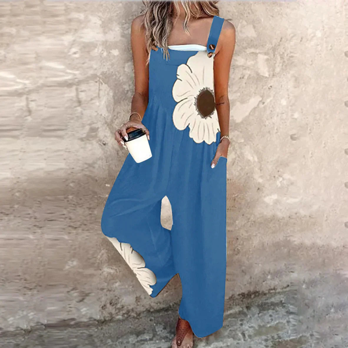 Women's Square Neck Jumpsuit