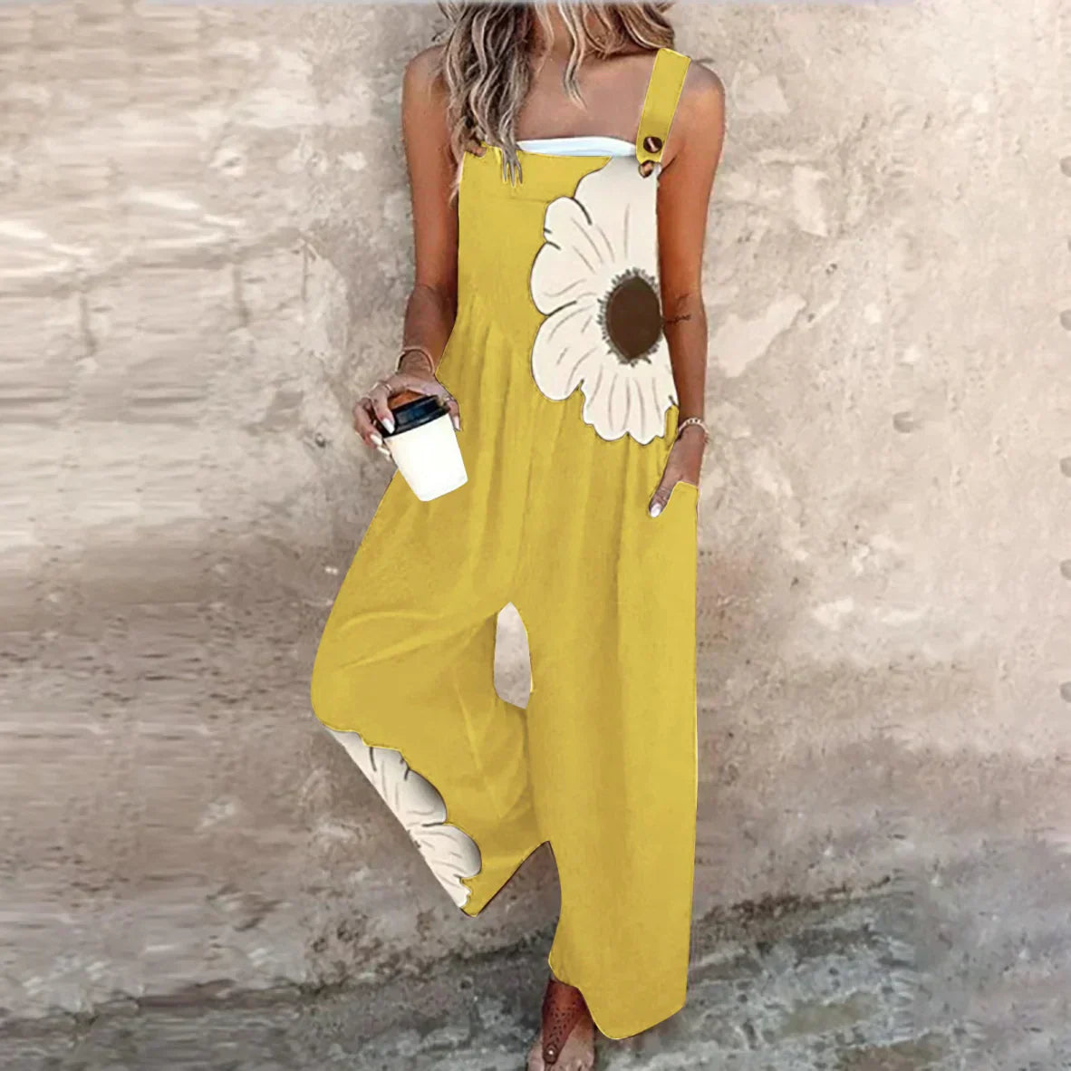 Women's Square Neck Jumpsuit