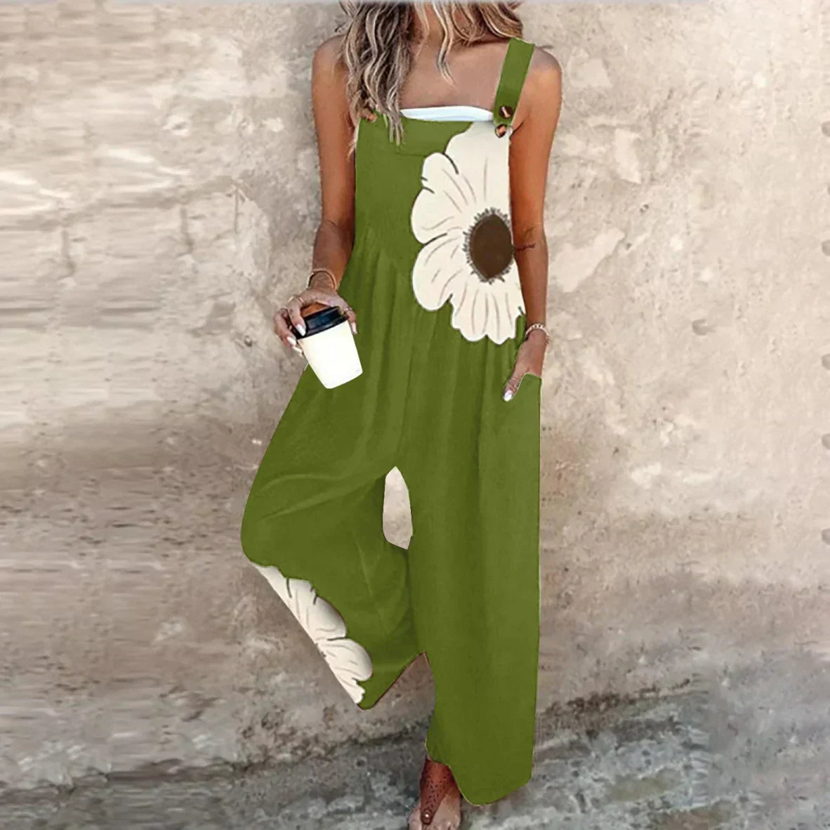 Women's Square Neck Jumpsuit