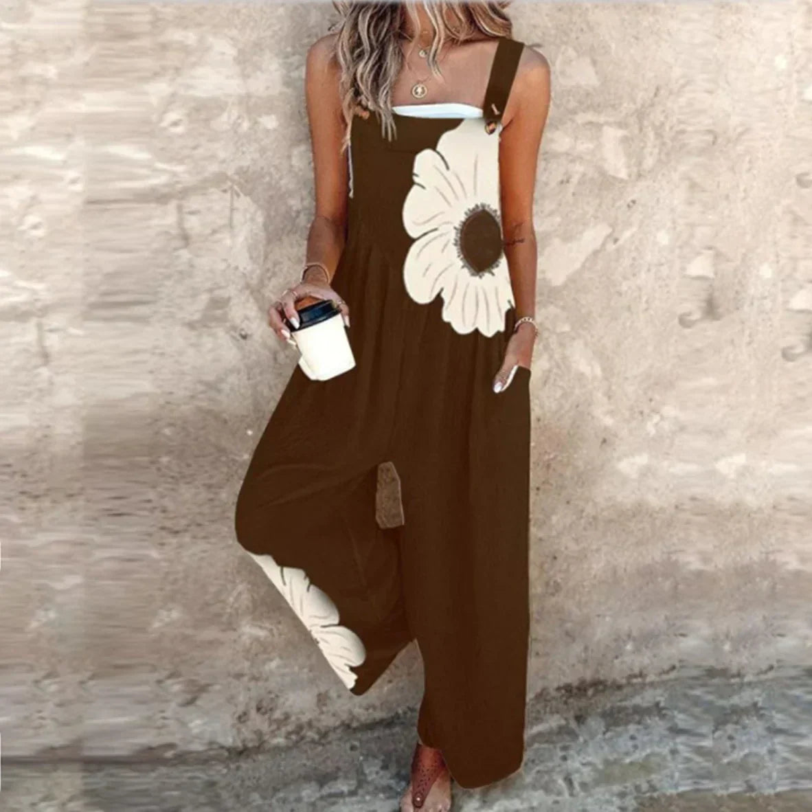 Women's Square Neck Jumpsuit