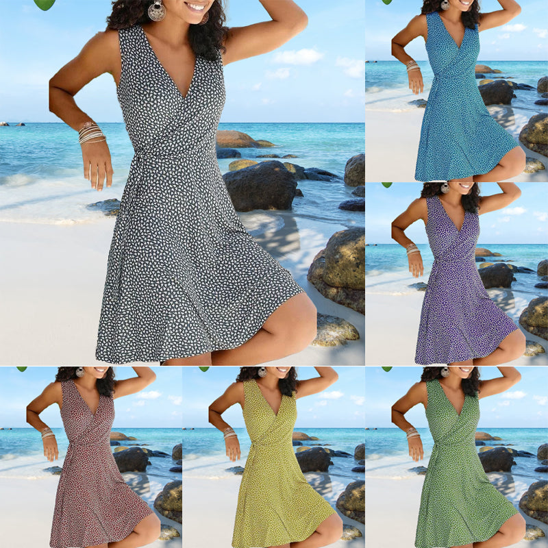 Women's Summer Sleeveless Floral Dress