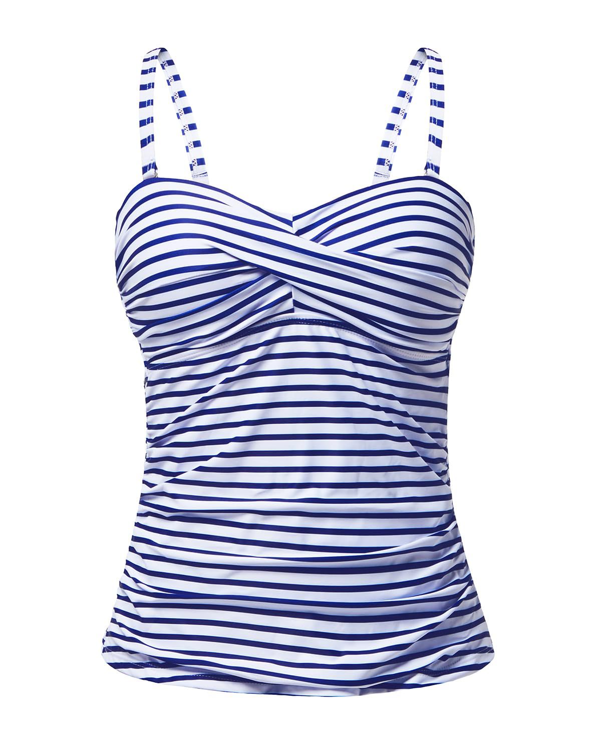 Women's Tankini with Sophisticated Wrap Design
