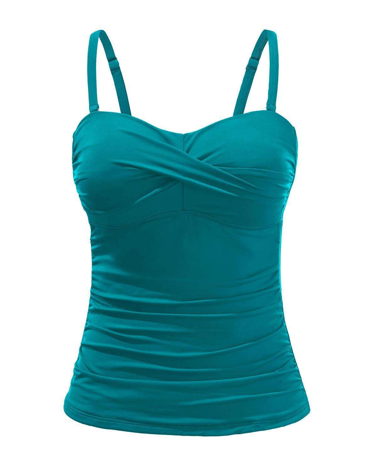 Women's Tankini with Sophisticated Wrap Design