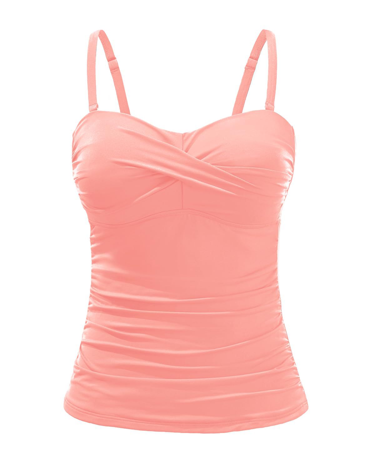 Women's Tankini with Sophisticated Wrap Design