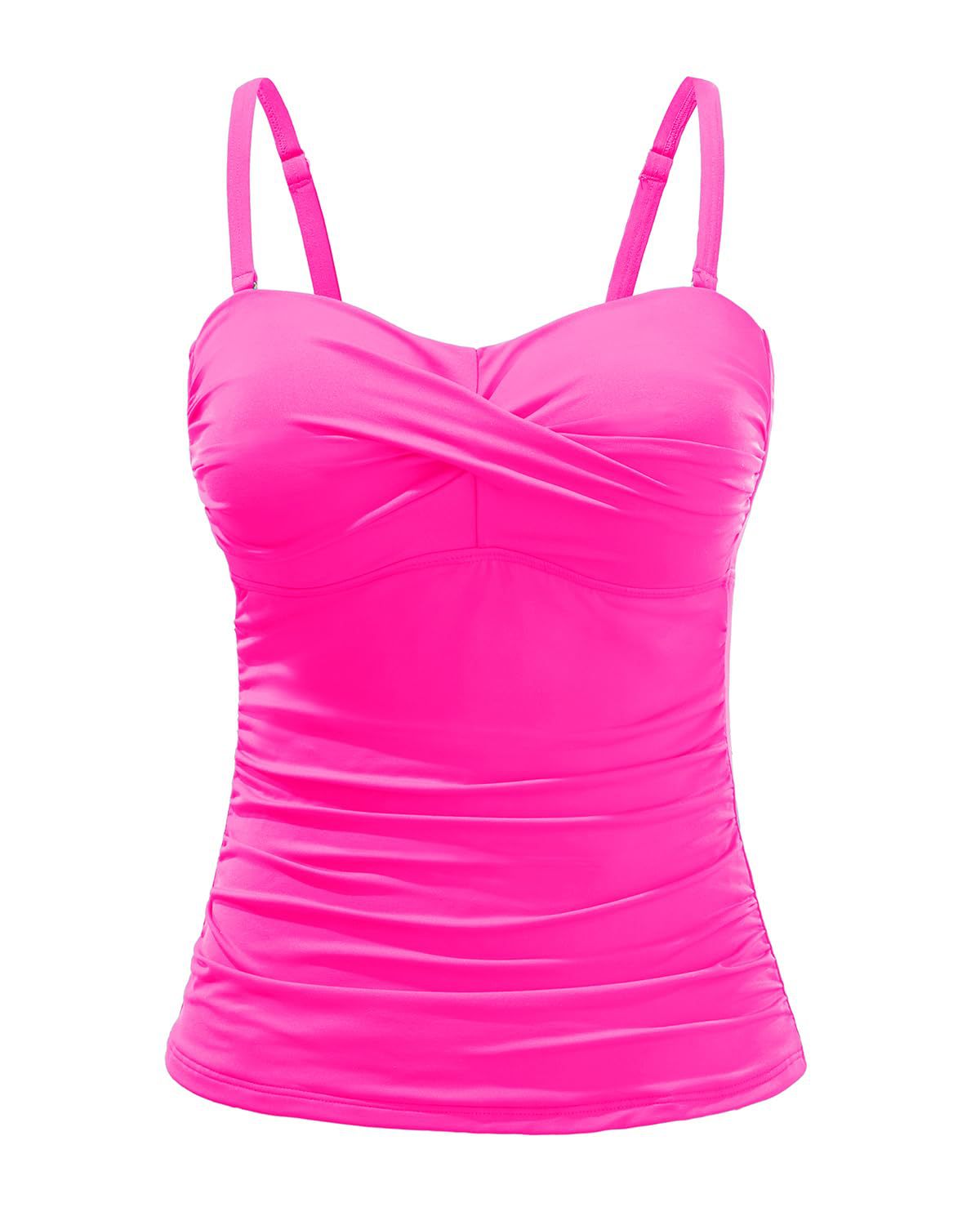 Women's Tankini with Sophisticated Wrap Design
