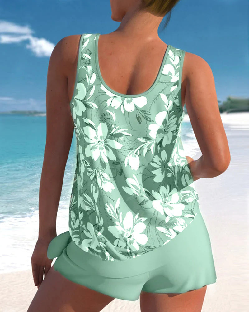 Women's Trendy Sleeveless Tankini