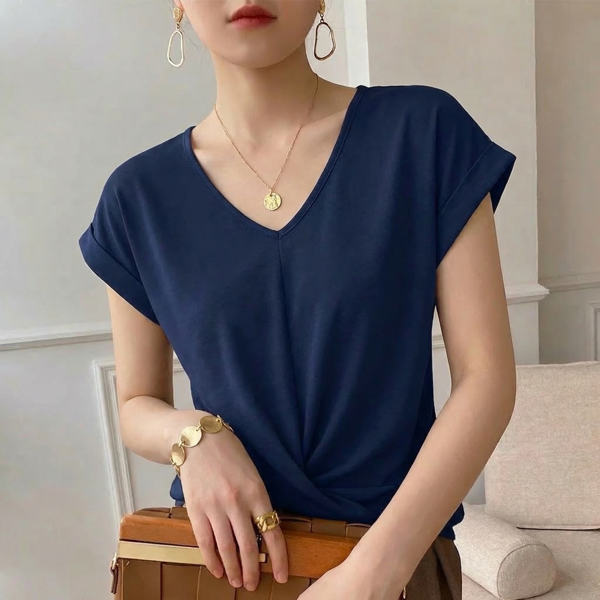 Women's Twist Front Top
