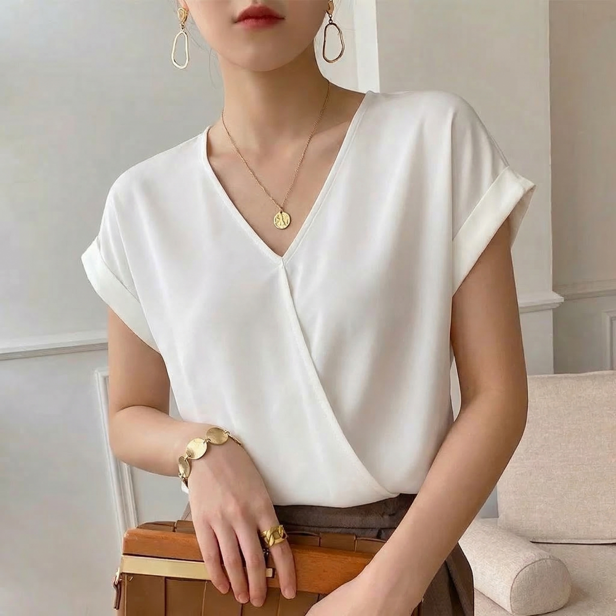 Women's Twist Front Top