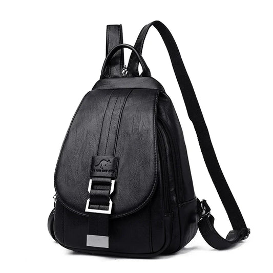 Women's Waterproof Leather Backpack