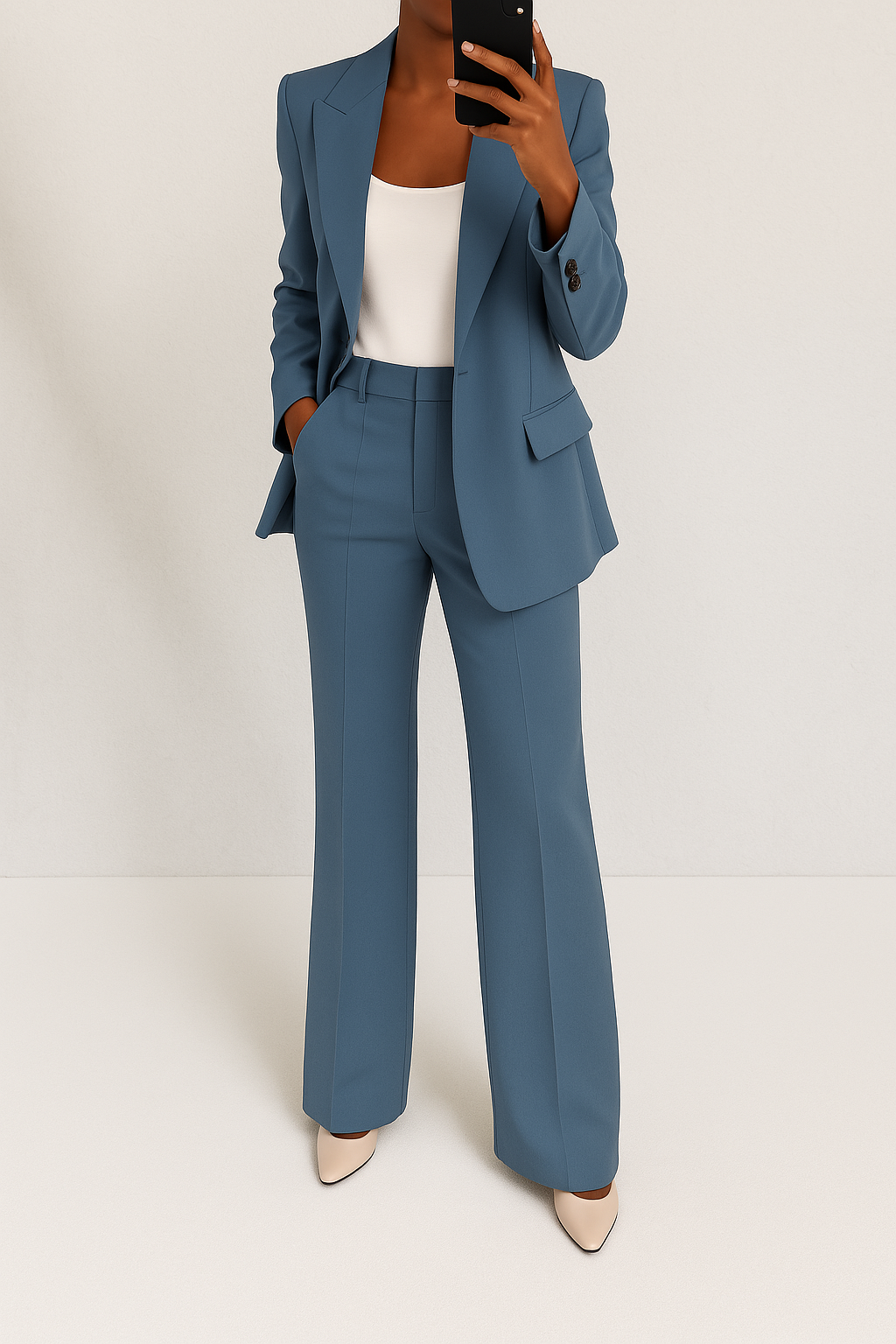 Women's Wide-Leg Suit Set