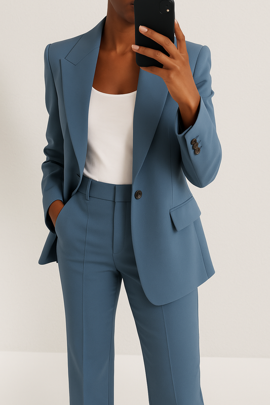 Women's Wide-Leg Suit Set