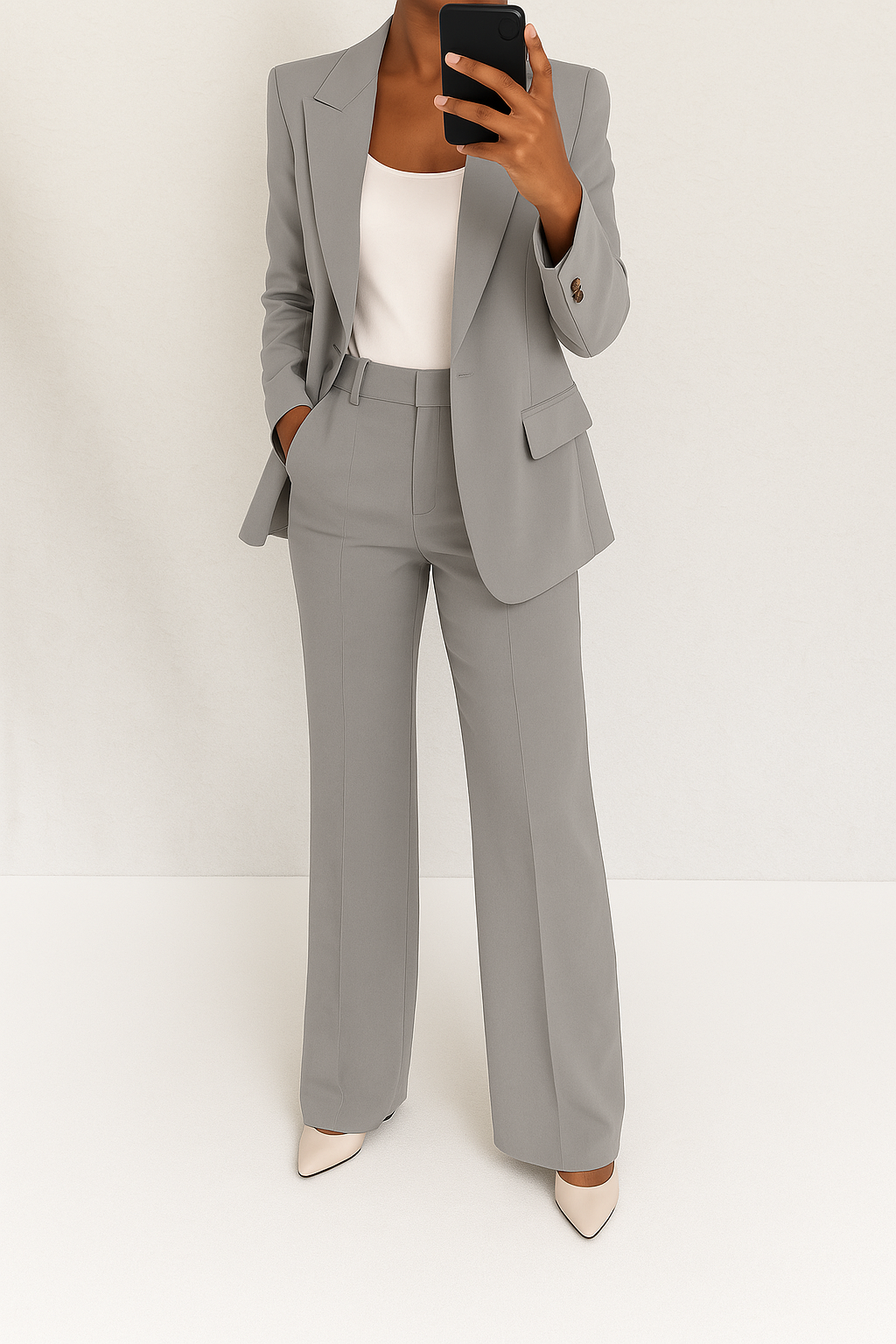 Women's Wide-Leg Suit Set