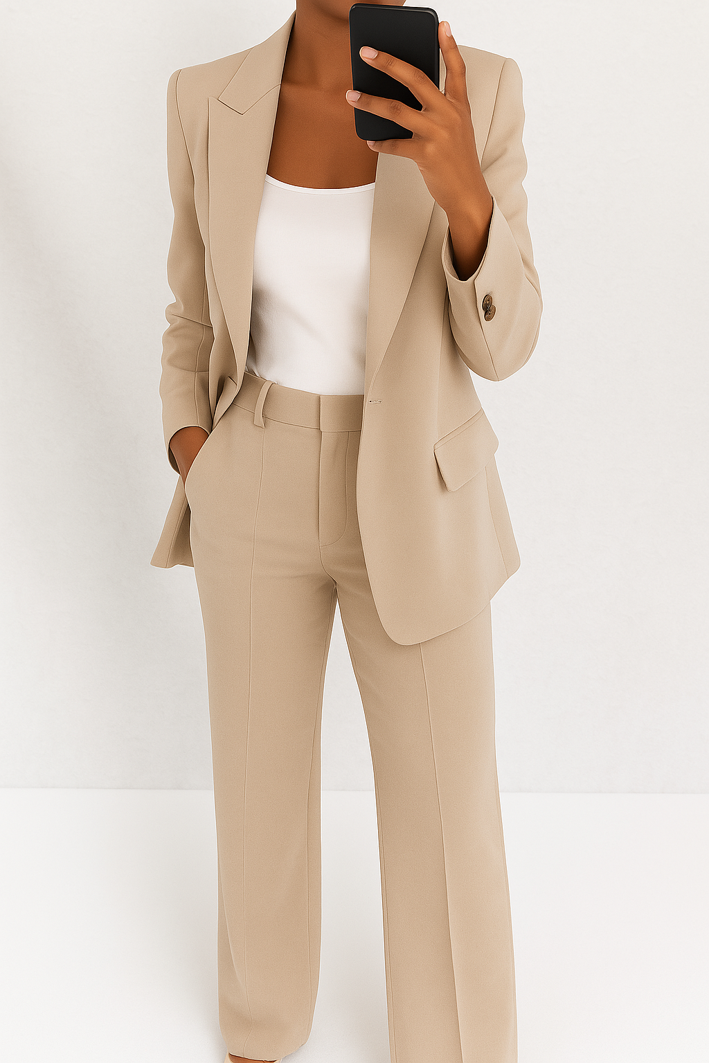 Women's Wide-Leg Suit Set