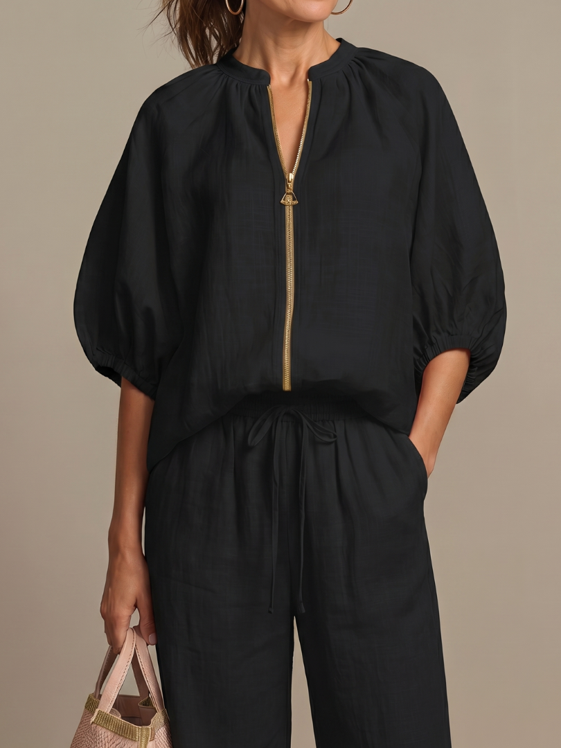 Women's Wide-Leg Two Piece Set