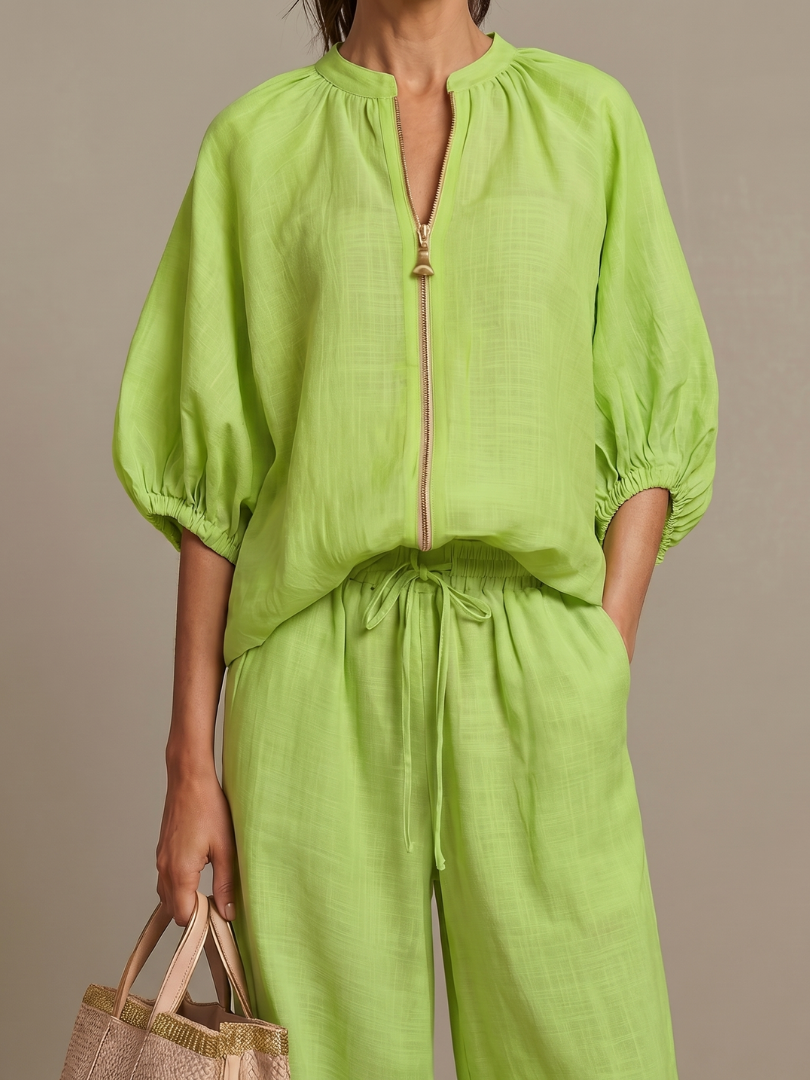 Women's Wide-Leg Two Piece Set