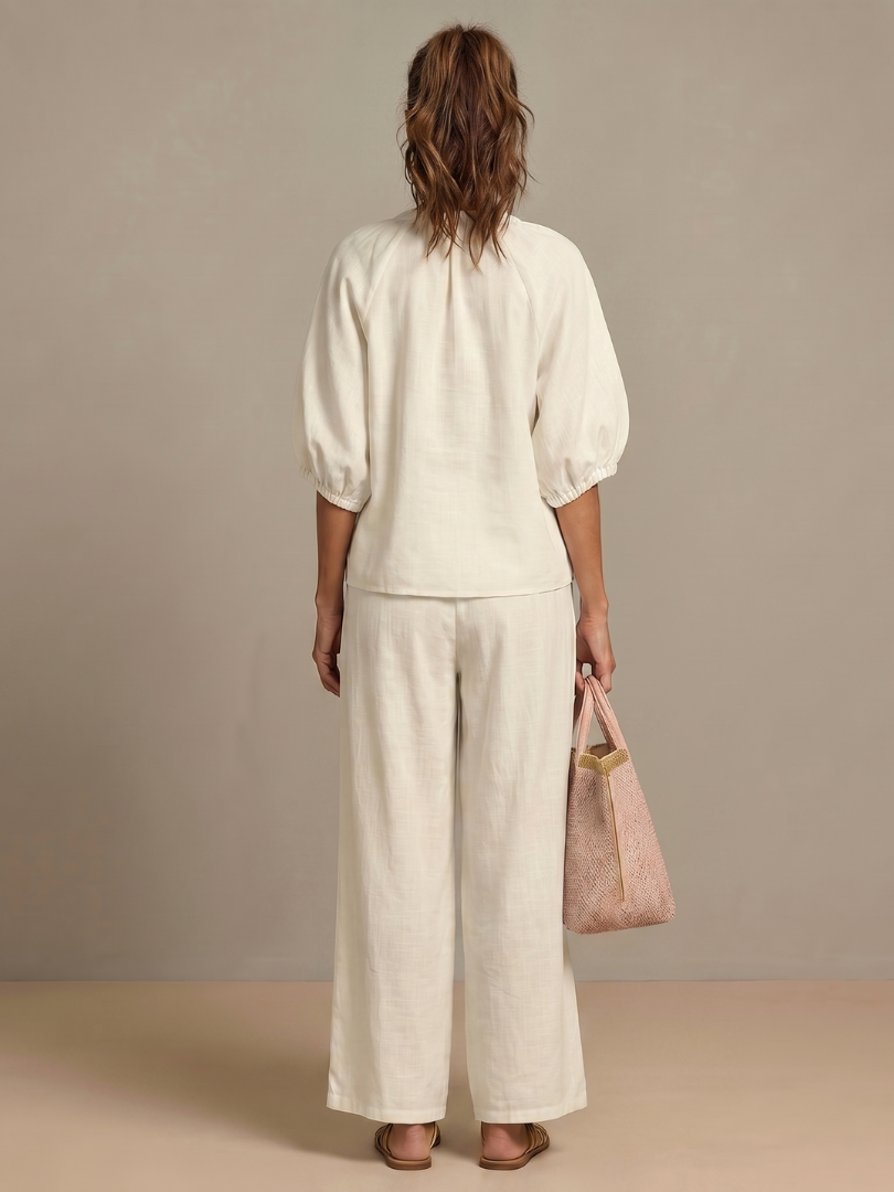 Women's Wide-Leg Two Piece Set