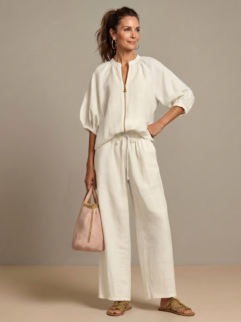 Women's Wide-Leg Two Piece Set