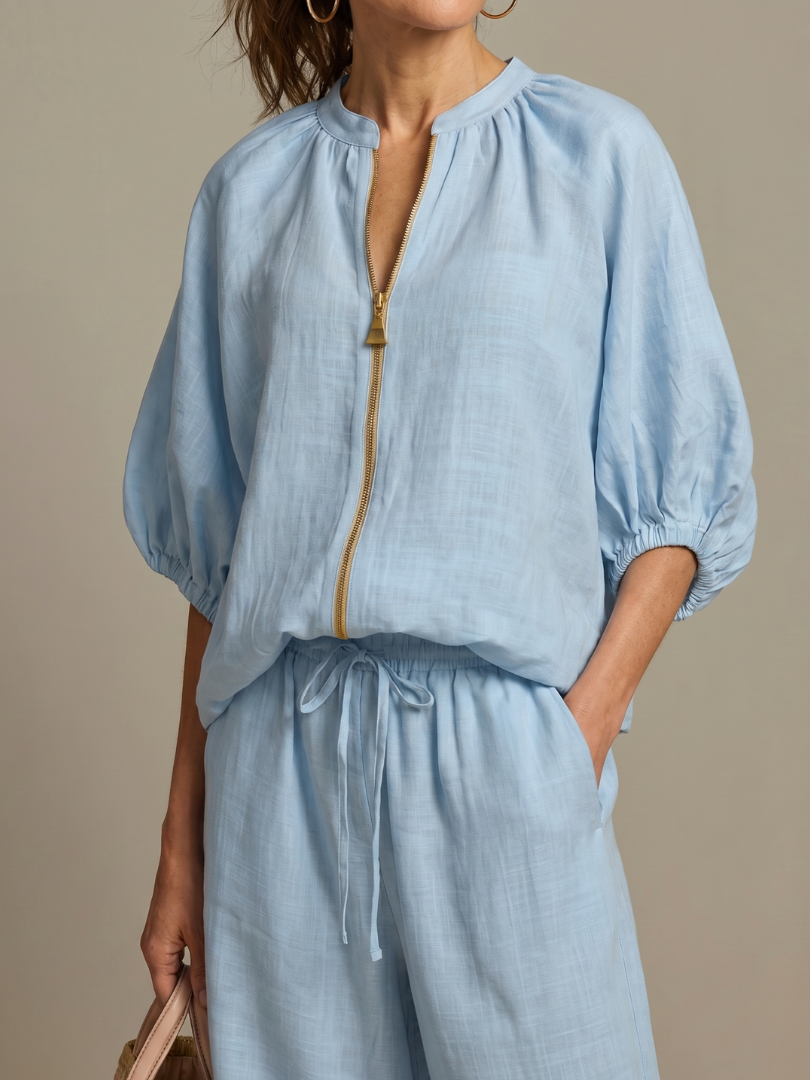 Women's Wide-Leg Two Piece Set