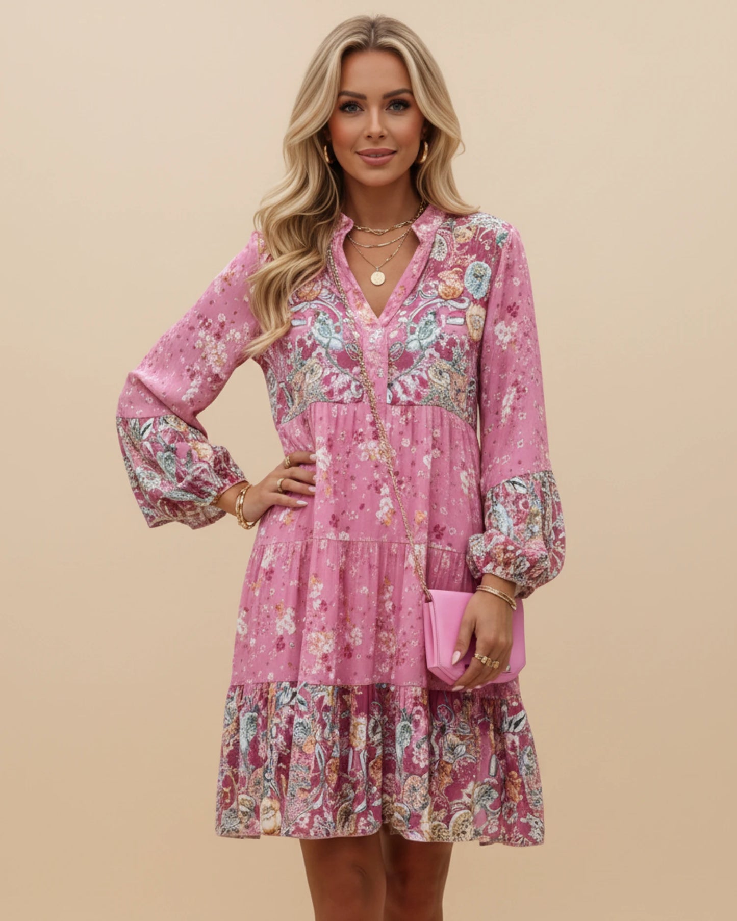 Women's Floral Mini Dress image