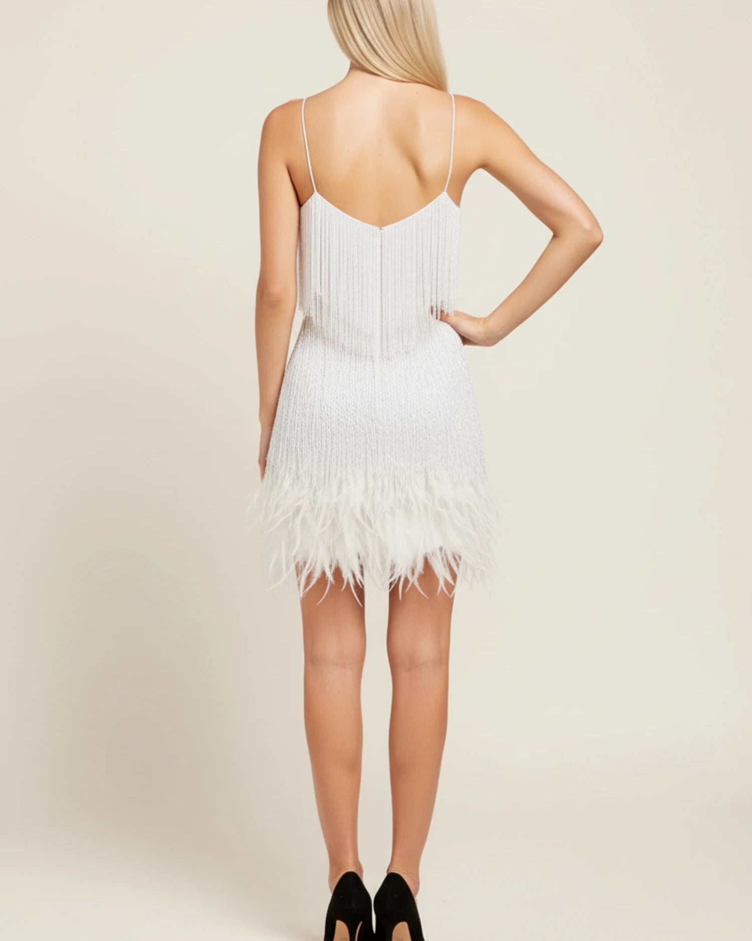 Women's Fringe Cocktail Mini Dress image