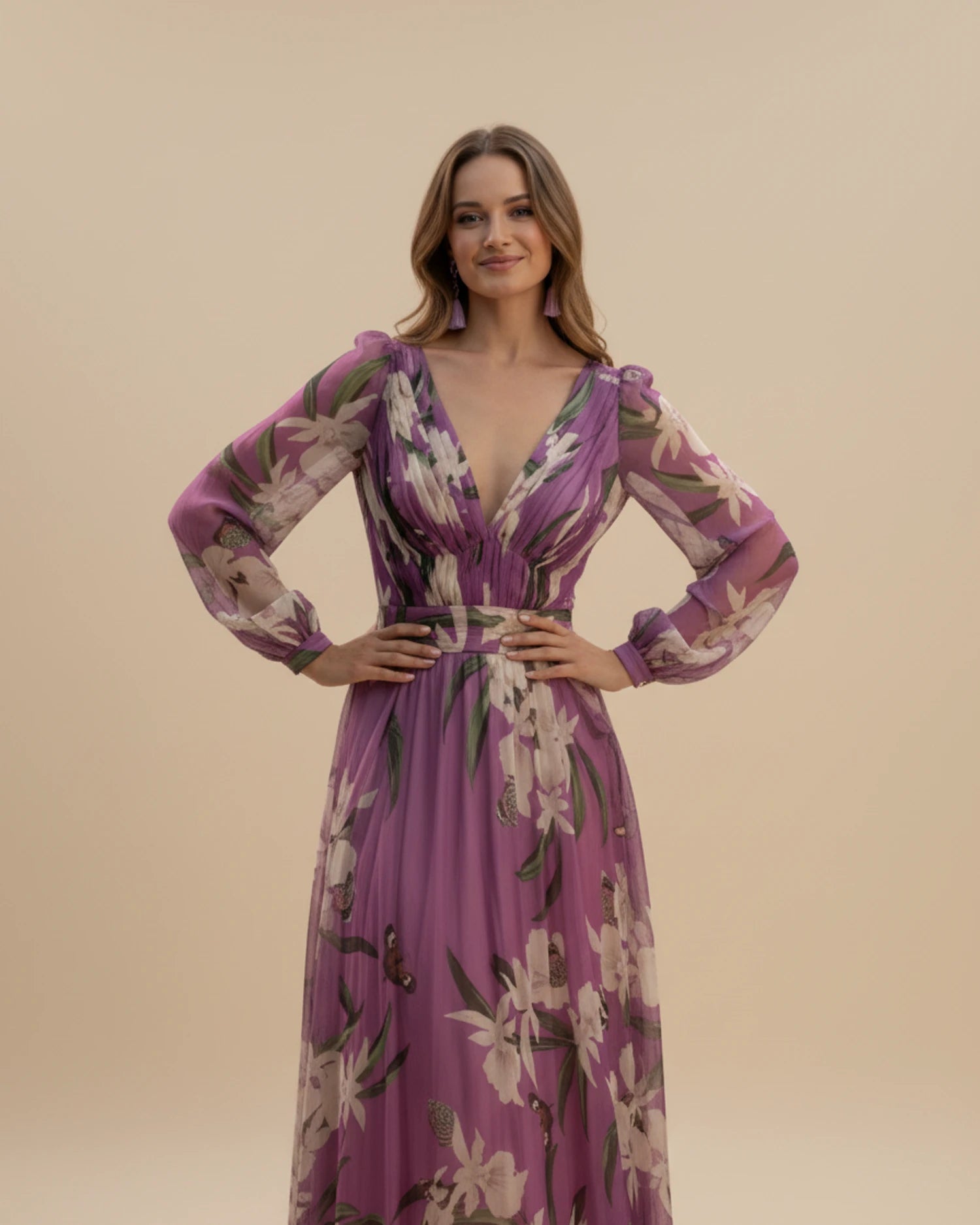 Women's Long Sleeve Summer Maxi Dress image