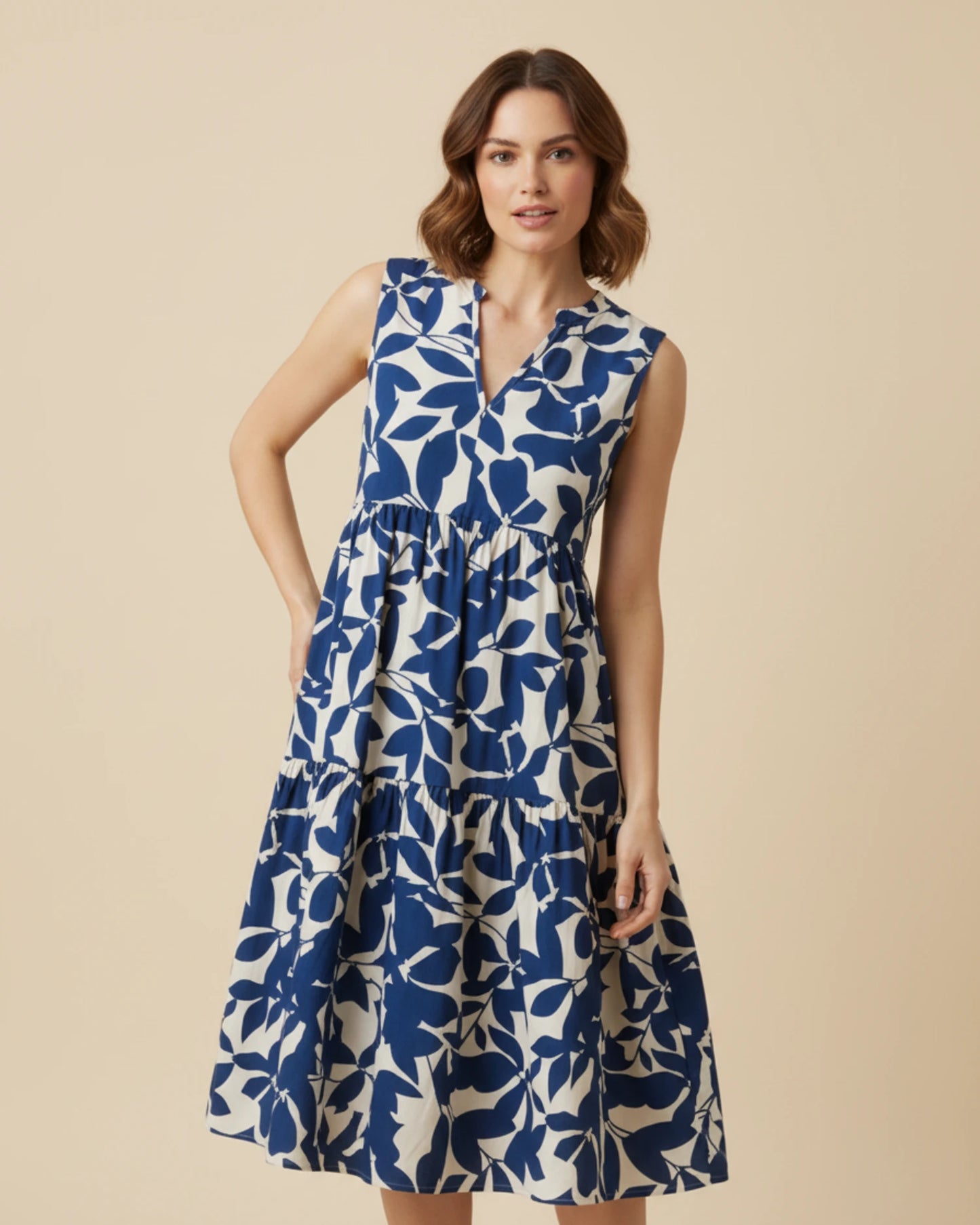 Women's Sleeveless A-Line Midi Dress – Coco & Sydney