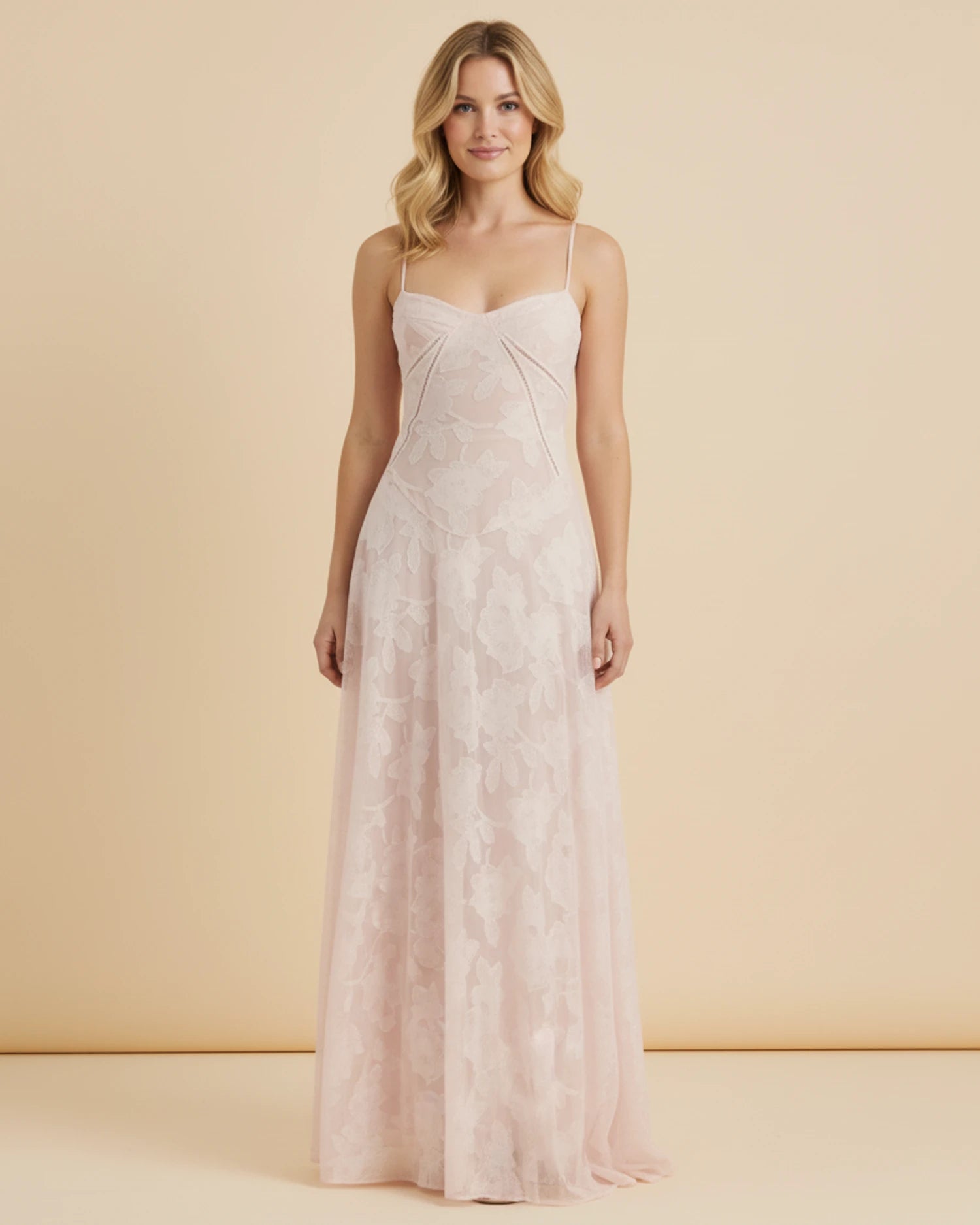 Women's Spaghetti Strap A-Line Maxi Dress image
