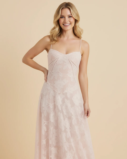 Women's Spaghetti Strap A-Line Maxi Dress image