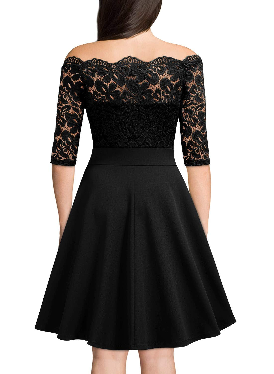 Women's 3/4 Sleeve A-Line Midi Dress - Image 1