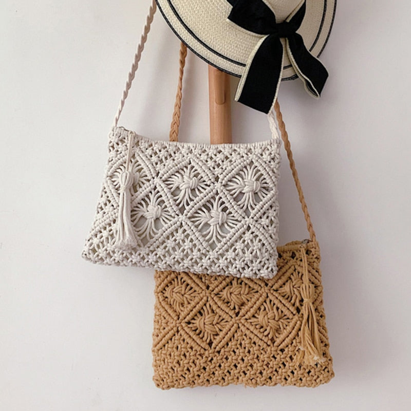 Woven Shoulder Bag | Summery & Stylish Women's Handbag