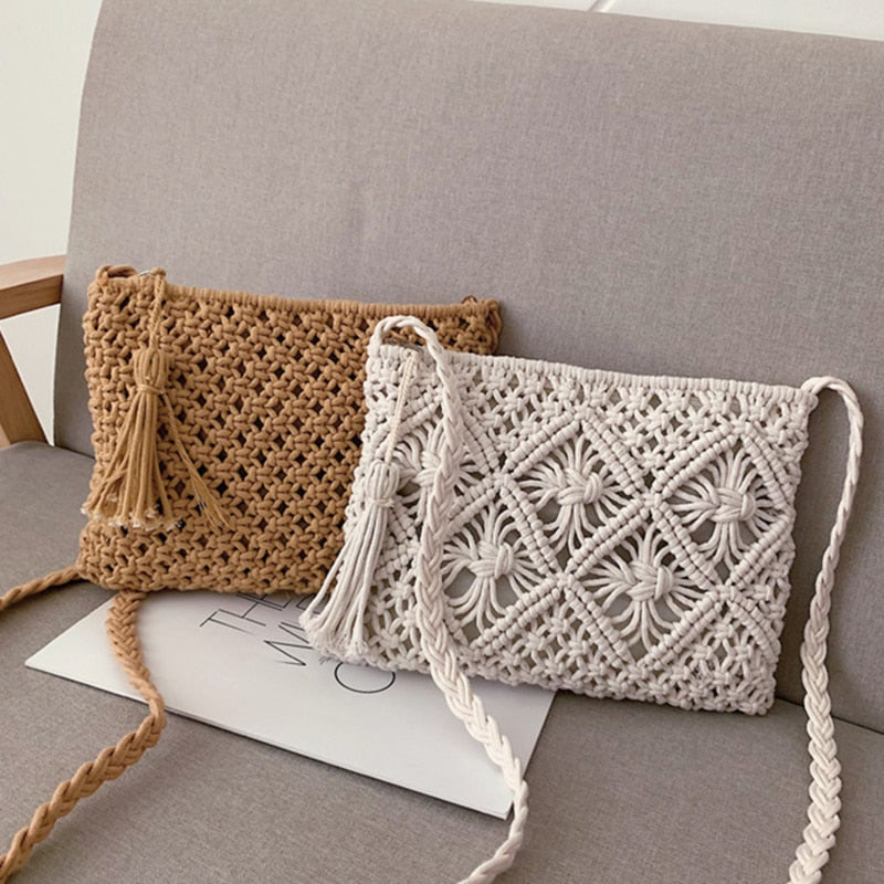 Woven Shoulder Bag | Summery & Stylish Women's Handbag