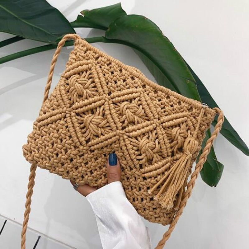 Woven Shoulder Bag | Summery & Stylish Women's Handbag