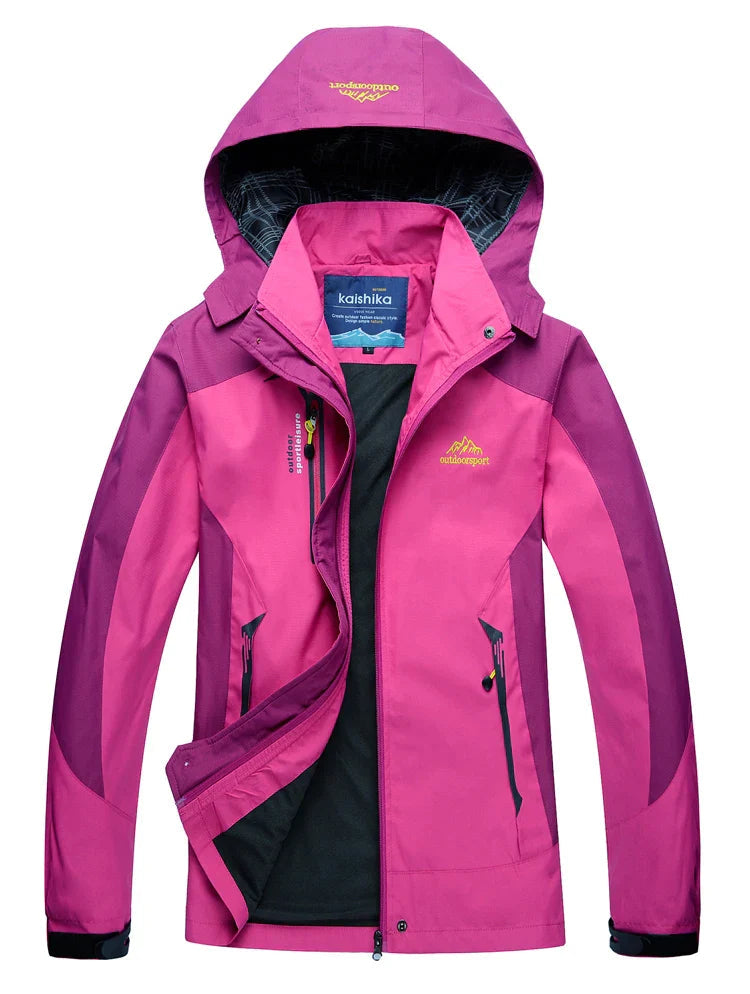 Image of Yvonne | Women's Color Block Hooded Jacket